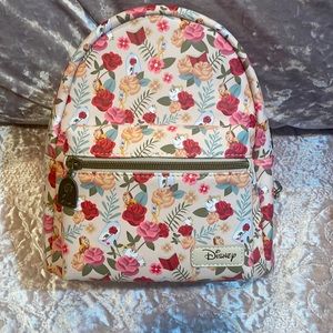 Disney Beauty and The Beast floral print mini backpack